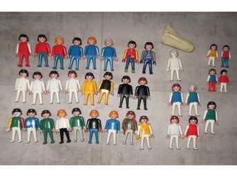 Playmobil gubbar figurer vuxna barn spöke 80-tal 90-tal