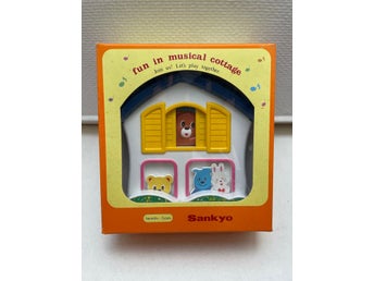 Leksak vintage oöppnad Sankyo Japan - Musical Cottage