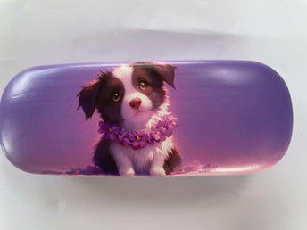 Glasögonsfodral / Rosa med djurmotiv