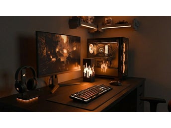 Minecraft-inspirerad RGB LED-lampa med 16 färger och fjärrkontroll