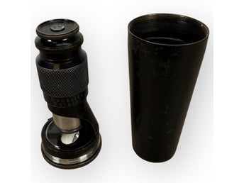 Hensoldt Wetzlar DRPa Monokulär Sökare Metall Svart Vintage Optik med Fodral