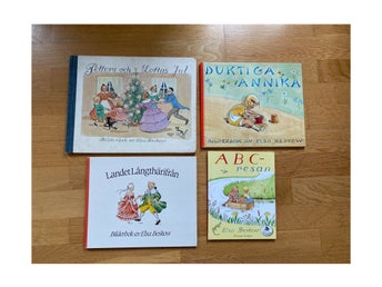 4 barnböcker av Elsa Beskow.