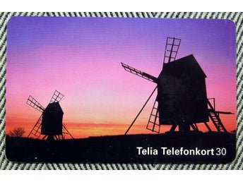 Telia Telefonkort 30 markeringar Retro Foto Tero Niemi Väderkvarn
