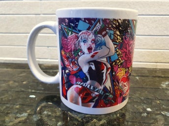 BATMAN HARLEY QUINN NEON MUGG Merchandise Mug Joker DC Comics