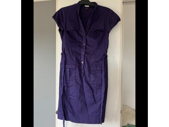 H&M lila skjortklänning, storlek 42/44
