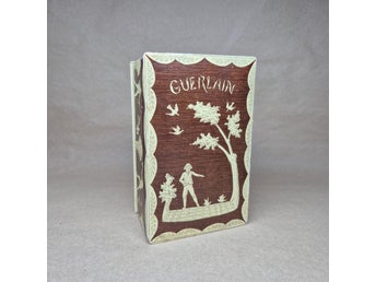 Vintage Guerlain tom ask Etui till Parfym med fina detaljer