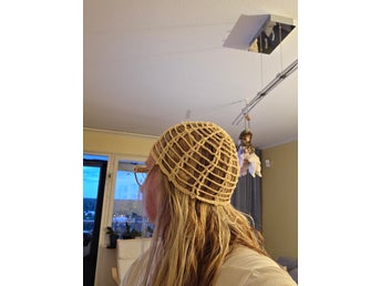 Beige hårnät