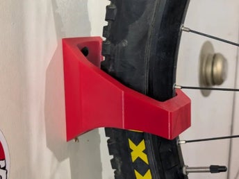 Vertikalt väggfäste för cykel