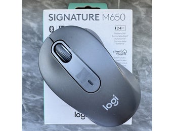 Signature M650 Grafit trådlös mus Logi Bluetooth USB