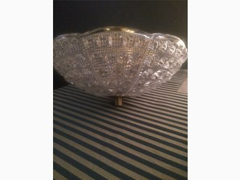 Antik lampa glaskupa