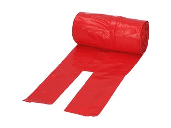 1000st Avfallspåsar, soppåsar 20 liters röda plastpåsar Tjockare kvalité