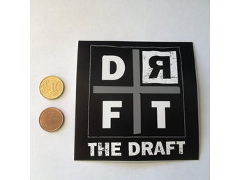The Draft - Klistermärke/sticker - 100x100mm
