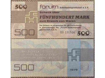 Tyskland 500 Mark 1979 Forum DDR