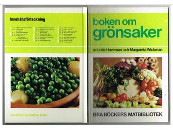 BOKEN OM GRÖNSAKER - Lotte Haveman och Margareta Wickman (1974)