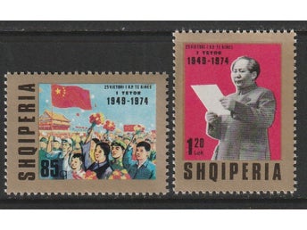 ALBANIEN 1974, 25 år av Folkrepubliken Kina