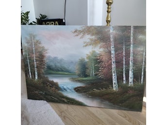 Tavla med skogsmotiv