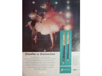 SHEAFFER - IMPERIAL VIII PEN, REKLAM TIDNINGSANNONS 1967