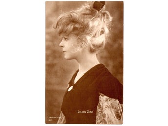 Vykort - Kvinna / Lilian Gish