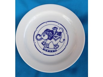 Colditz Inglasur GDR - barntallrik retro för BABYSHOWER / DOPGÅVA ?