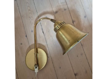 Retro vägglampa mässing Ståks armatur AB