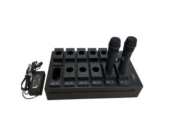 TOA Laddningsstation 12 platser & 2st TOA Wireless Trådlös Mikrofon WM-5225