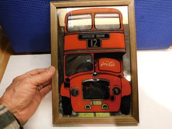 Coca Cola Reklamspegel London Bus Mycket Sällsynt Samlar objekt
