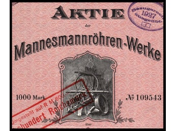 1922 Düsseldorf, Germany: Mannesmannröhren-Werke