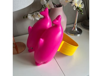 Plasto Simdyna Delfin - Rosa flyt simskydd simhjälp