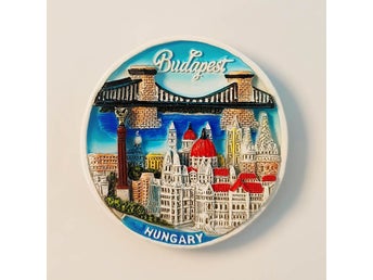 Budapest Kedjebron & Ungerska parlamentet Kylskåpsmagnet