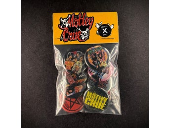 9 st Mötley Crüe pins #2 (25 mm) * gratis porto *