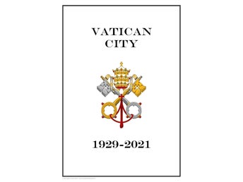 VATICAN CITY 1929 - 2022 PDF (DIGITAL) STAMP ALBUM PAGES INGA FRIMÄRKEN!!!