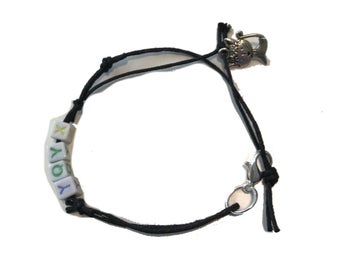 1 söt tråd armband med katt knutar