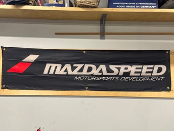 Mazda Mazdaspeed Racing Division MX5 RX7 RX8 Performance Garage Retro Banderoll