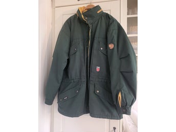 Retro Fjällräven mörkgrön vinterjacka