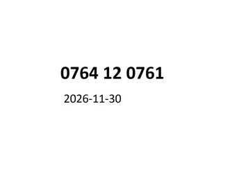 076 412 076 1 Diamant mobilnummer kontantkort guldnummer guld nummer mobil
