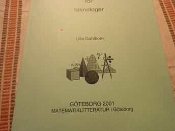 Matematisk statistik för teknologer av Ulla Dahlbom, 2001