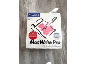 Vintage retro Claris MacWrite Pro demonstrationsutgåva för Macintosh