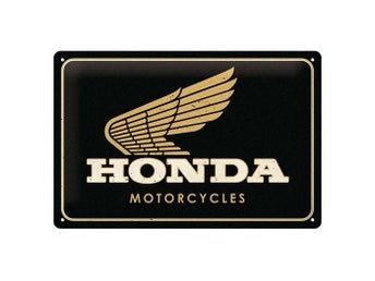 HONDA Motorcycles - Plåtskylt 20 x 30 cm.