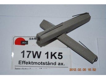 17W 1K5 Motstånd 17W 1K5 2 stycken