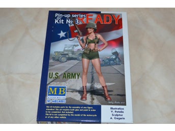 Alice Lättklädd Tjej US Army 1:24 MB (Pin-up Nr 3) Ny