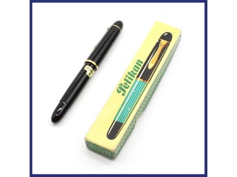 Reservoarpenna, Pelikan, 14K guldfjäder, längd 12,2cm