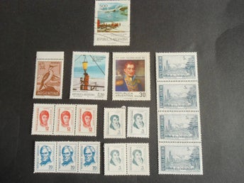 Argentina Liten lot postfriskt + 1 stämplat