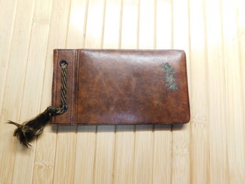 Vintage Litet Fotoalbum I Fickformat Vinyl och Plast