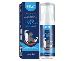Men's Hair Removal Cream, 60ml-Gentle & Long-Lasting, Argan Oil & Orange Blossom