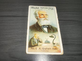 Richs Uppfinnarserie 1-24 Nr. 9 A. Graham Bell Telefonen Samlarkort