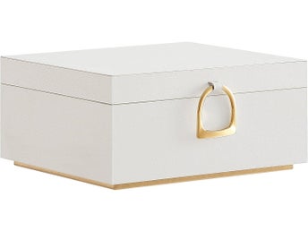 SONGMICS Joyero de 2 capas, organizador de joyas con asa, bandeja JBC165W01