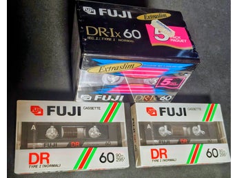 Fuji DR-Ix 60 och DR 60 kassettband - 5-pack och 2 lösa