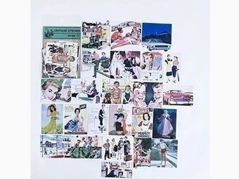 vintage style stickers a pack of 24 scrapbook 406355212 kop pa