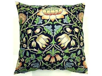 DUBBELSIDIGT KUDDFODRAL - WILLIAM MORRIS - LODDEN 45*45