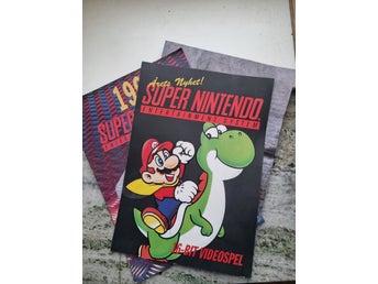Vintage kataloger 90-tal 3 st. SNES / SUPER NES / SUPER NINTENDO / GAME BOY